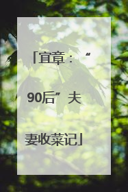 宜章：“90后”夫妻收菜记