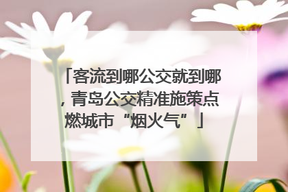 客流到哪公交就到哪，青岛公交精准施策点燃城市“烟火气”