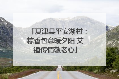 夏津县平安湖村：粽香包意暖夕阳 艾锤传情敬老心