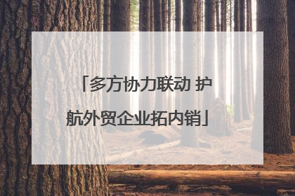 多方协力联动 护航外贸企业拓内销