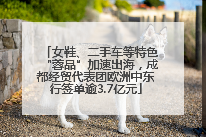 女鞋、二手车等特色“蓉品”加速出海，成都经贸代表团欧洲中东行签单逾3.7亿元