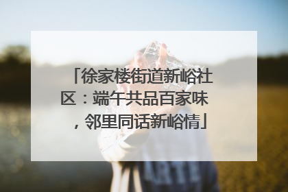 徐家楼街道新峪社区：端午共品百家味，邻里同话新峪情