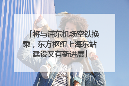 将与浦东机场空铁换乘，东方枢纽上海东站建设又有新进展