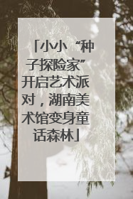 小小“种子探险家”开启艺术派对，湖南美术馆变身童话森林