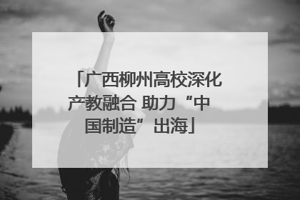 广西柳州高校深化产教融合 助力“中国制造”出海