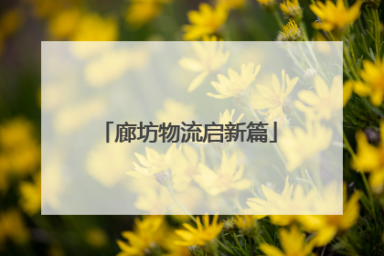 廊坊物流启新篇