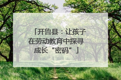 开鲁县：让孩子在劳动教育中探寻成长“密码”