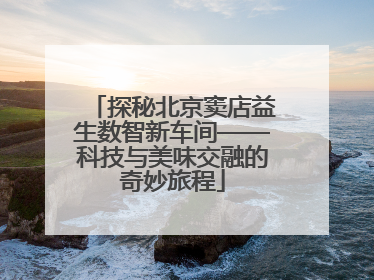 探秘北京窦店益生数智新车间——科技与美味交融的奇妙旅程