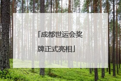 成都世运会奖牌正式亮相