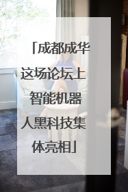 成都成华这场论坛上 智能机器人黑科技集体亮相