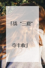 战“三夏” 夺丰收
