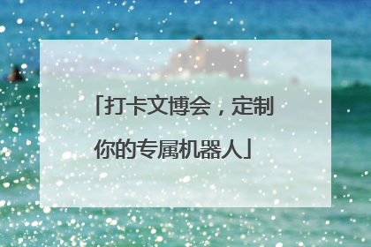打卡文博会，定制你的专属机器人