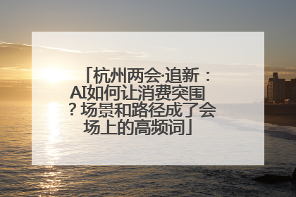杭州两会·追新：AI如何让消费突围？场景和路径成了会场上的高频词