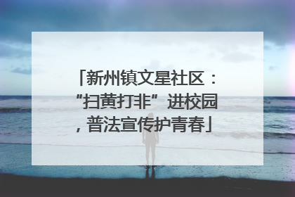 新州镇文星社区：“扫黄打非”进校园，普法宣传护青春