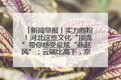 新闻早报丨实力圈粉！河北这些文化“顶流”带你感受最炫“燕赵风”；云端比高下，京津冀风筝高手“花式炫技”>>
