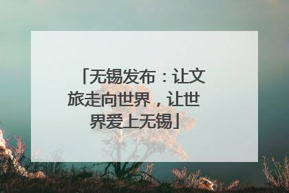 无锡发布：让文旅走向世界，让世界爱上无锡