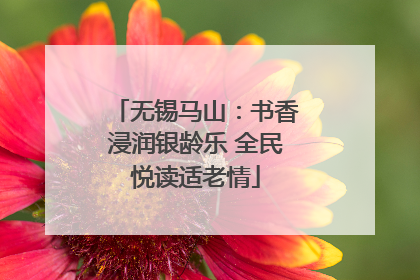 无锡马山：书香浸润银龄乐 全民悦读适老情