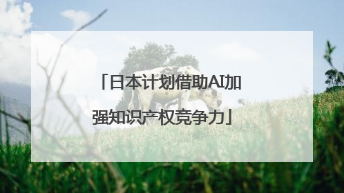 日本计划借助AI加强知识产权竞争力