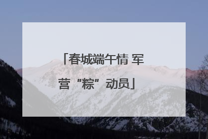 春城端午情 军营“粽”动员