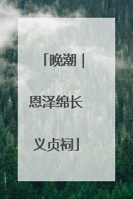 晚潮｜恩泽绵长义贞祠