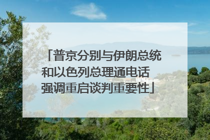 普京分别与伊朗总统和以色列总理通电话 强调重启谈判重要性