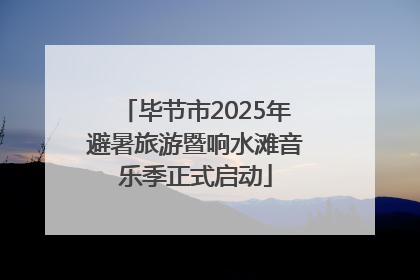 毕节市2025年避暑旅游暨响水滩音乐季正式启动