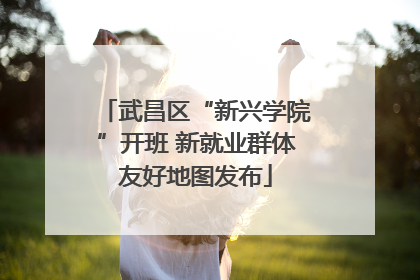 武昌区“新兴学院”开班 新就业群体友好地图发布