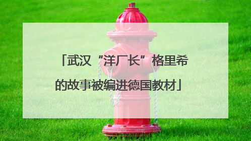 武汉“洋厂长”格里希的故事被编进德国教材