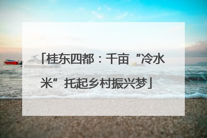 桂东四都：千亩“冷水米”托起乡村振兴梦