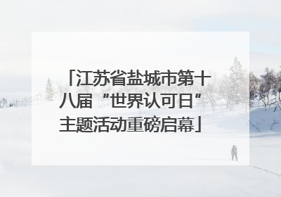 江苏省盐城市第十八届“世界认可日”主题活动重磅启幕