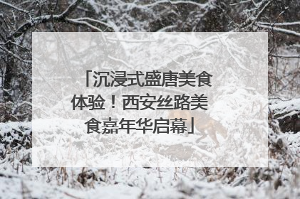 沉浸式盛唐美食体验！西安丝路美食嘉年华启幕