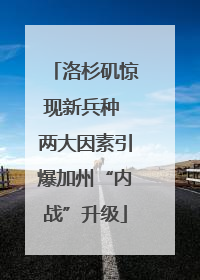 洛杉矶惊现新兵种 两大因素引爆加州“内战”升级