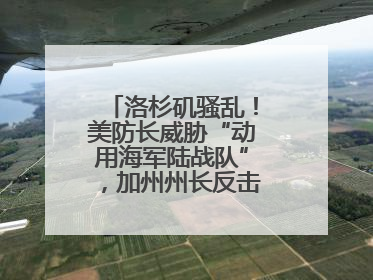 洛杉矶骚乱！美防长威胁“动用海军陆战队”，加州州长反击：精神错乱