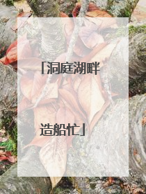 洞庭湖畔造船忙