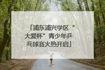 浦东浦兴学区“大爱杯”青少年乒乓球赛火热开启