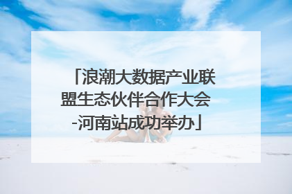 浪潮大数据产业联盟生态伙伴合作大会-河南站成功举办