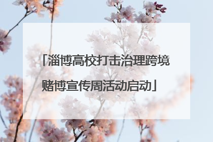 淄博高校打击治理跨境赌博宣传周活动启动