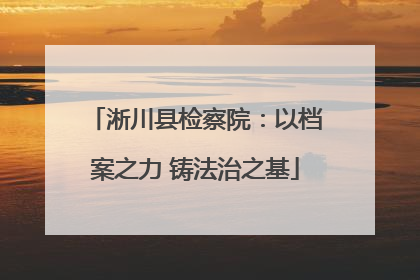 淅川县检察院：以档案之力 铸法治之基