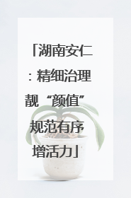 湖南安仁：精细治理靓“颜值” 规范有序增活力