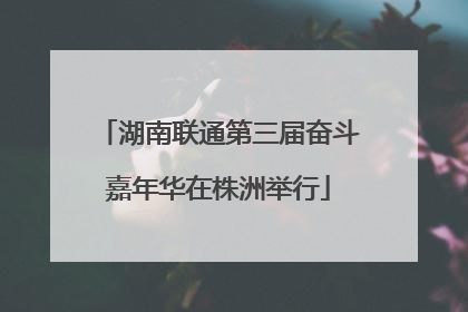 湖南联通第三届奋斗嘉年华在株洲举行