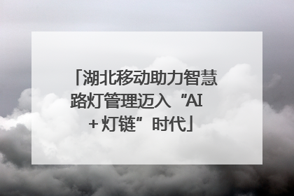 湖北移动助力智慧路灯管理迈入“AI＋灯链”时代