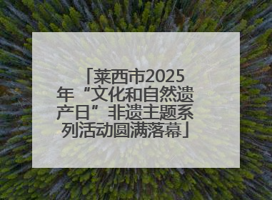 莱西市2025年“文化和自然遗产日”非遗主题系列活动圆满落幕