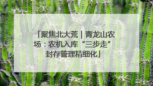聚焦北大荒｜青龙山农场：农机入库“三步走” 封存管理精细化