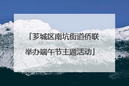 芗城区南坑街道侨联举办端午节主题活动