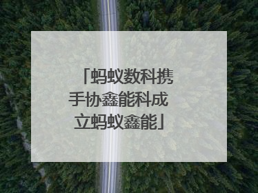 蚂蚁数科携手协鑫能科成立蚂蚁鑫能