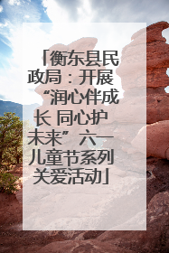 衡东县民政局：开展“润心伴成长 同心护未来”六一儿童节系列关爱活动