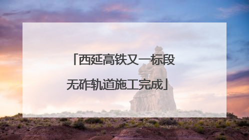 西延高铁又一标段无砟轨道施工完成