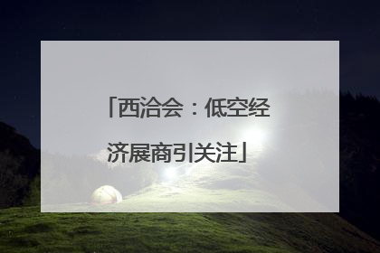 西洽会：低空经济展商引关注