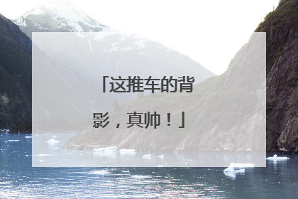 这推车的背影，真帅！