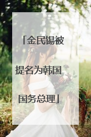 金民锡被提名为韩国国务总理